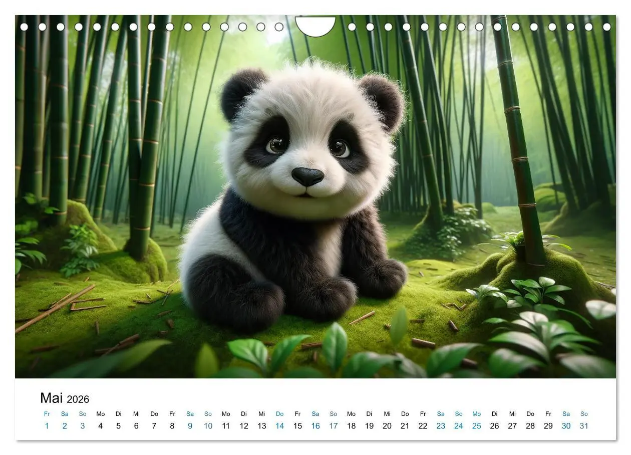 Bild: 9783457349939 | Baby-Tiere (Wandkalender 2026 DIN A4 quer), CALVENDO Monatskalender