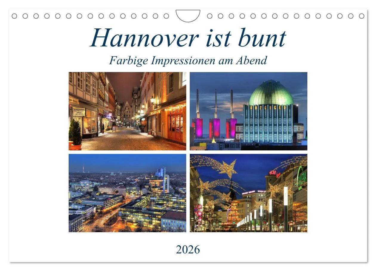 Cover: 9783457899939 | Hannover ist bunt (Wandkalender 2026 DIN A4 quer), CALVENDO...