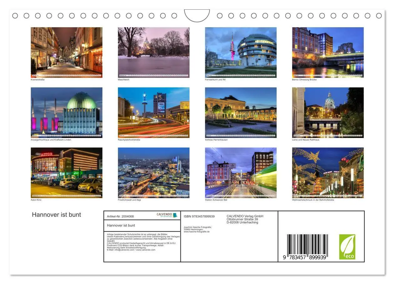 Bild: 9783457899939 | Hannover ist bunt (Wandkalender 2026 DIN A4 quer), CALVENDO...