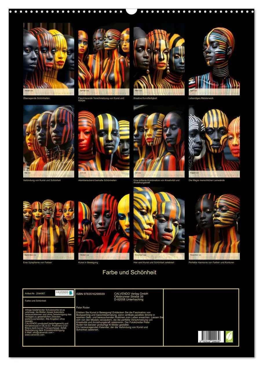 Bild: 9783516299939 | Farbe und Schönheit (Wandkalender 2026 DIN A2 hoch), CALVENDO...