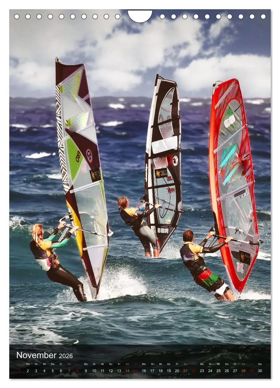Bild: 9783516369939 | Windsurfing - Wind und Wellen (Wandkalender 2026 DIN A4 hoch),...