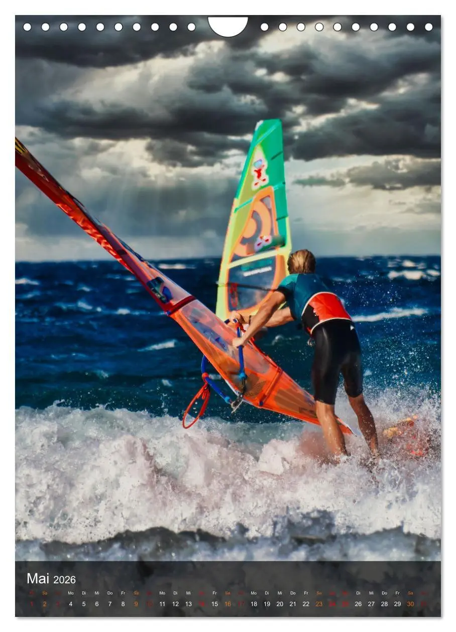 Bild: 9783516369939 | Windsurfing - Wind und Wellen (Wandkalender 2026 DIN A4 hoch),...