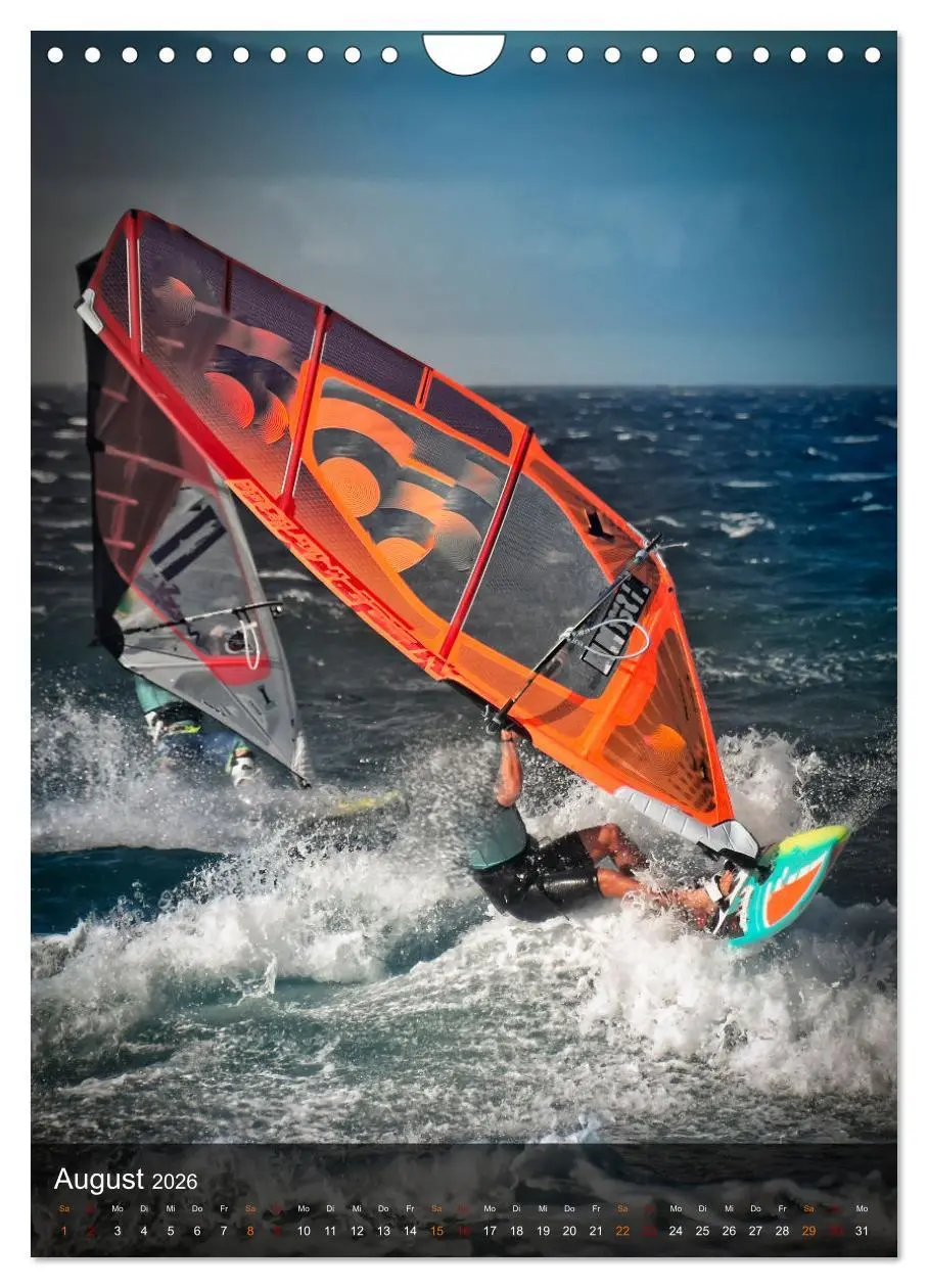 Bild: 9783516369939 | Windsurfing - Wind und Wellen (Wandkalender 2026 DIN A4 hoch),...