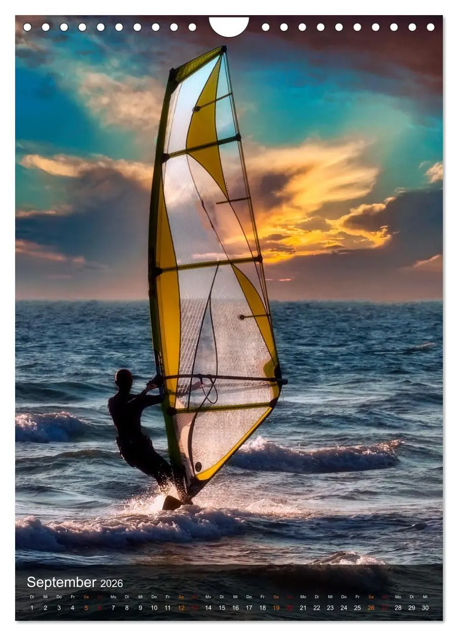 Bild: 9783516369939 | Windsurfing - Wind und Wellen (Wandkalender 2026 DIN A4 hoch),...