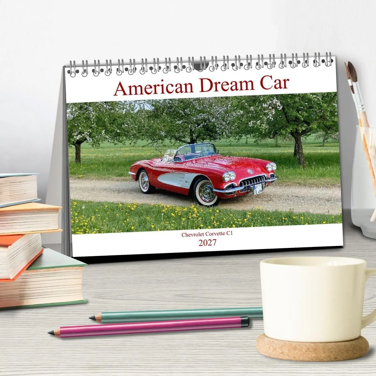 Bild: 9783569459939 | American Deam Car Corvette C1 (Tischkalender 2027 DIN A5 quer),...