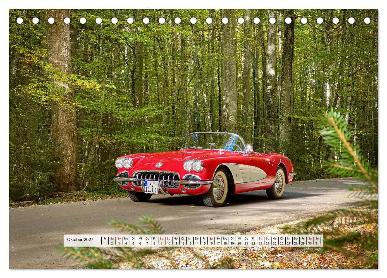 Bild: 9783569459939 | American Deam Car Corvette C1 (Tischkalender 2027 DIN A5 quer),...