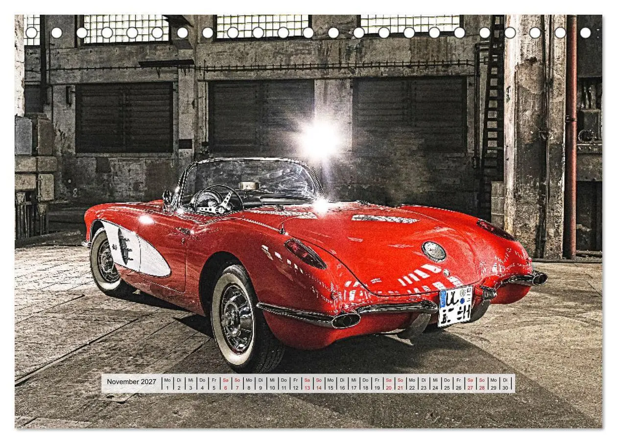 Bild: 9783569459939 | American Deam Car Corvette C1 (Tischkalender 2027 DIN A5 quer),...