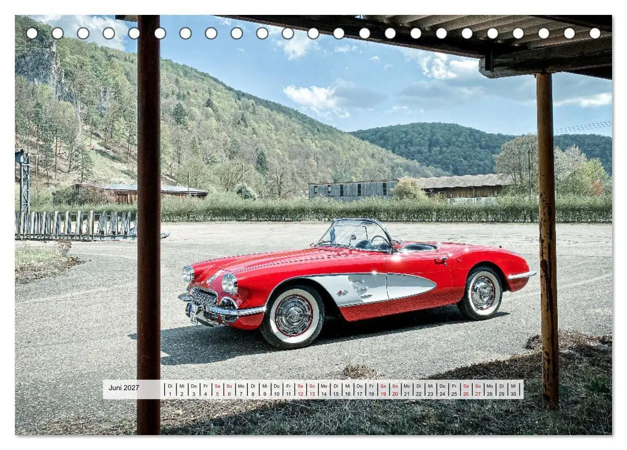 Bild: 9783569459939 | American Deam Car Corvette C1 (Tischkalender 2027 DIN A5 quer),...