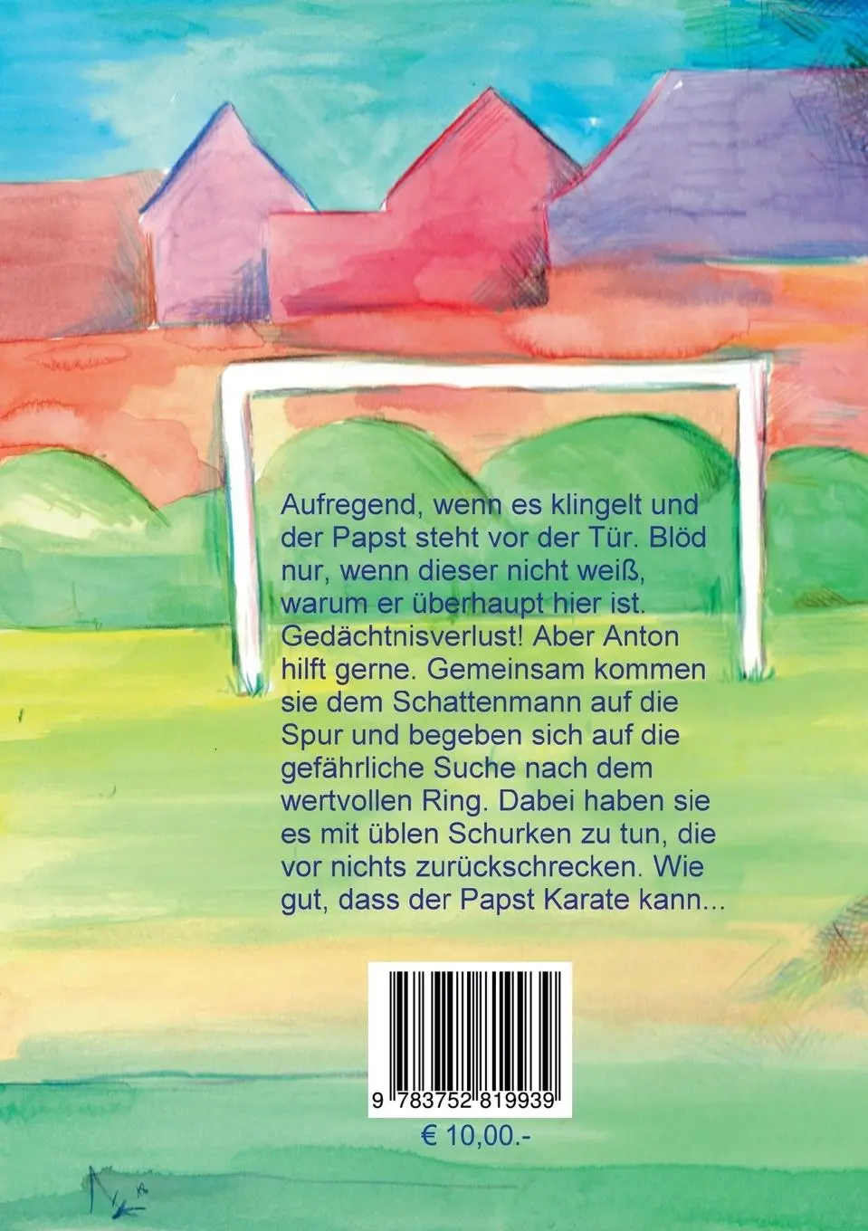 Rückseite: 9783752819939 | Anton und der Papst | Thomas Welte | Taschenbuch | 124 S. | Deutsch