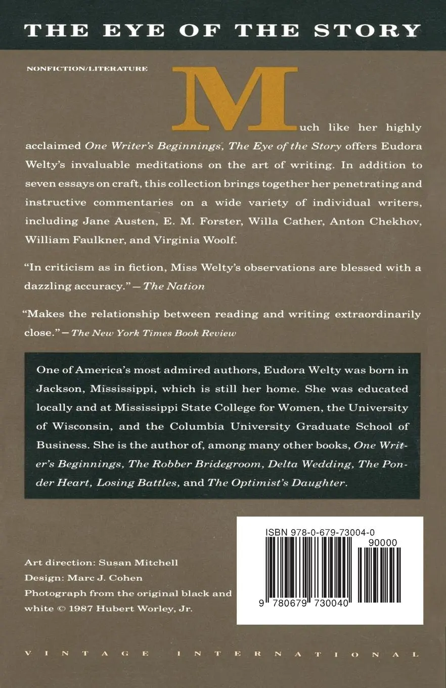 Rückseite: 9780679730040 | The Eye of the Story | Selected Essays and Reviews | Eudora Welty