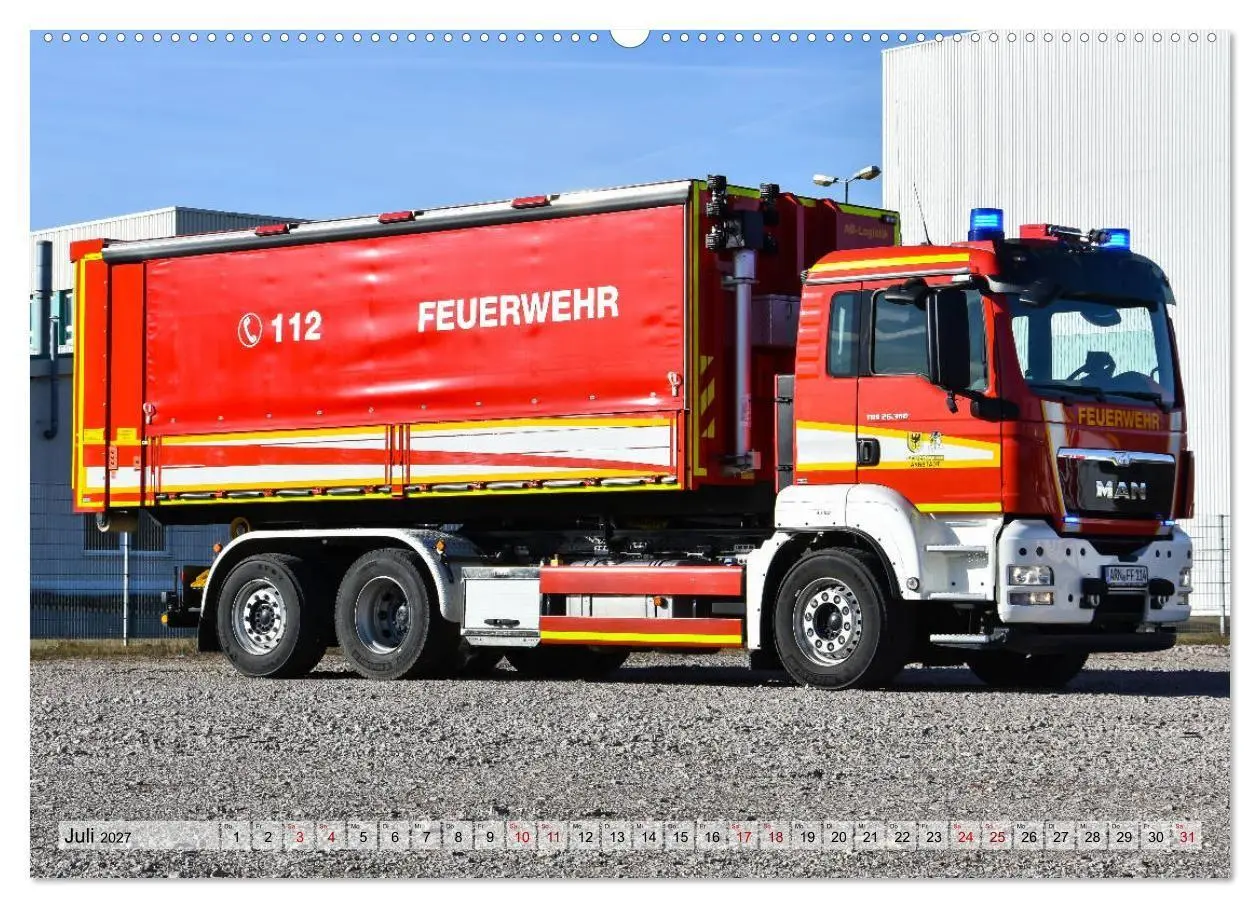 Bild: 9783569780040 | Feuerwehrfahrzeuge (hochwertiger Premium Wandkalender 2027 DIN A2...
