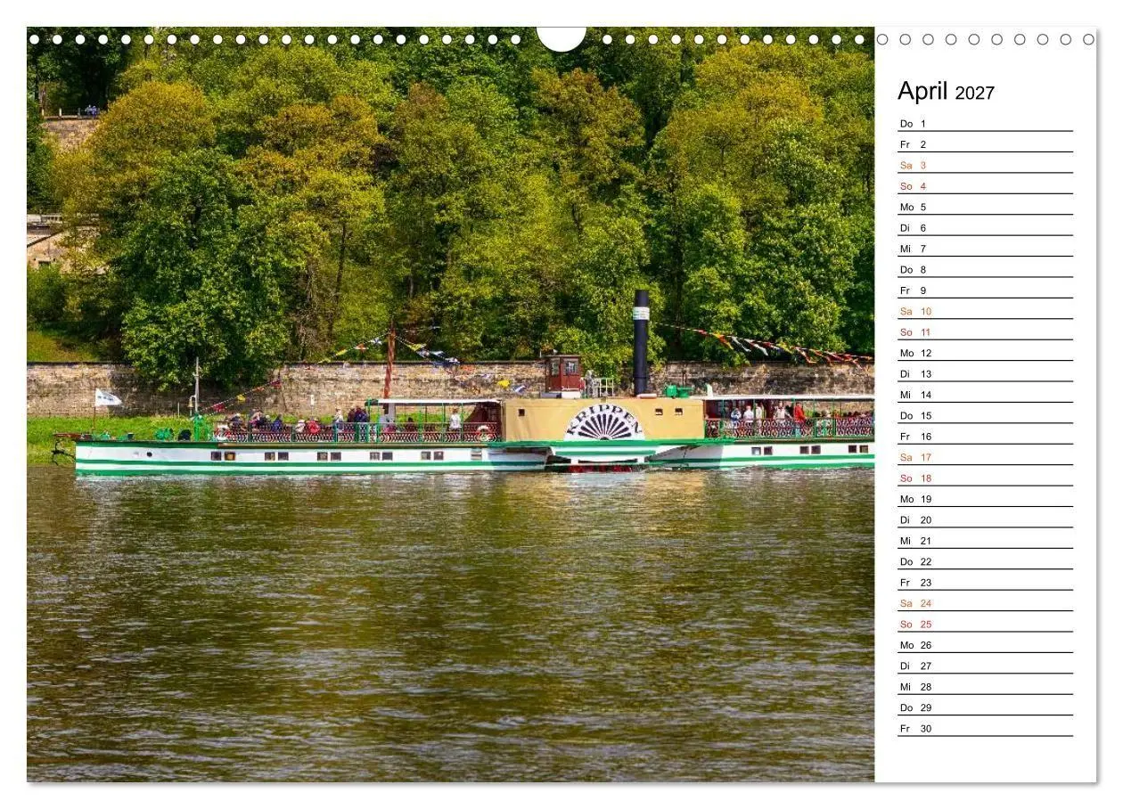 Bild: 9783569920040 | Schaufelraddampfer (Wandkalender 2027 DIN A3 quer), CALVENDO...