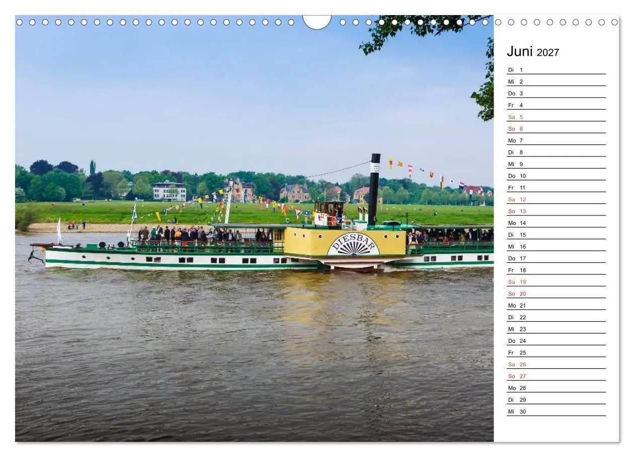 Bild: 9783569920040 | Schaufelraddampfer (Wandkalender 2027 DIN A3 quer), CALVENDO...