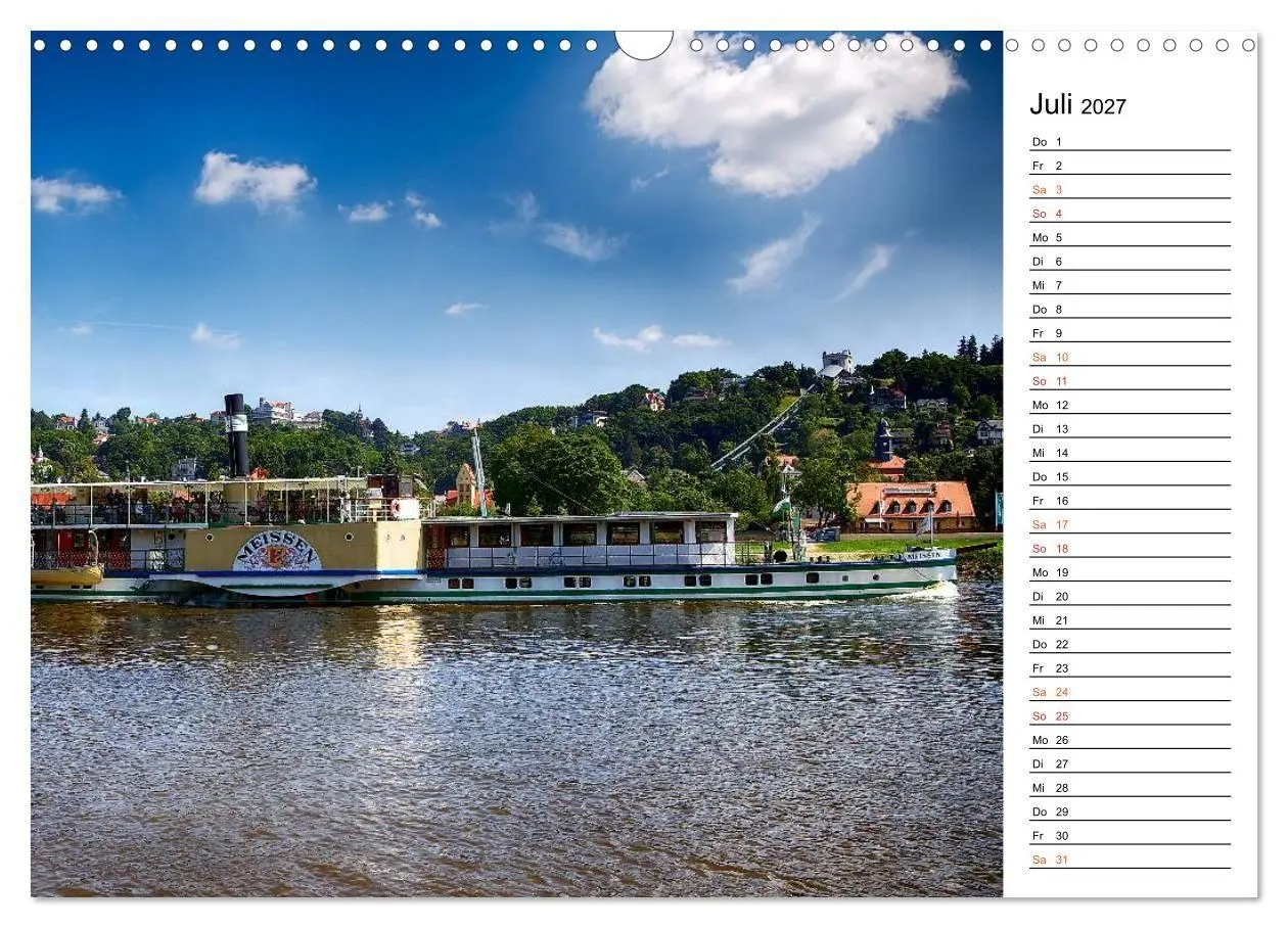 Bild: 9783569920040 | Schaufelraddampfer (Wandkalender 2027 DIN A3 quer), CALVENDO...