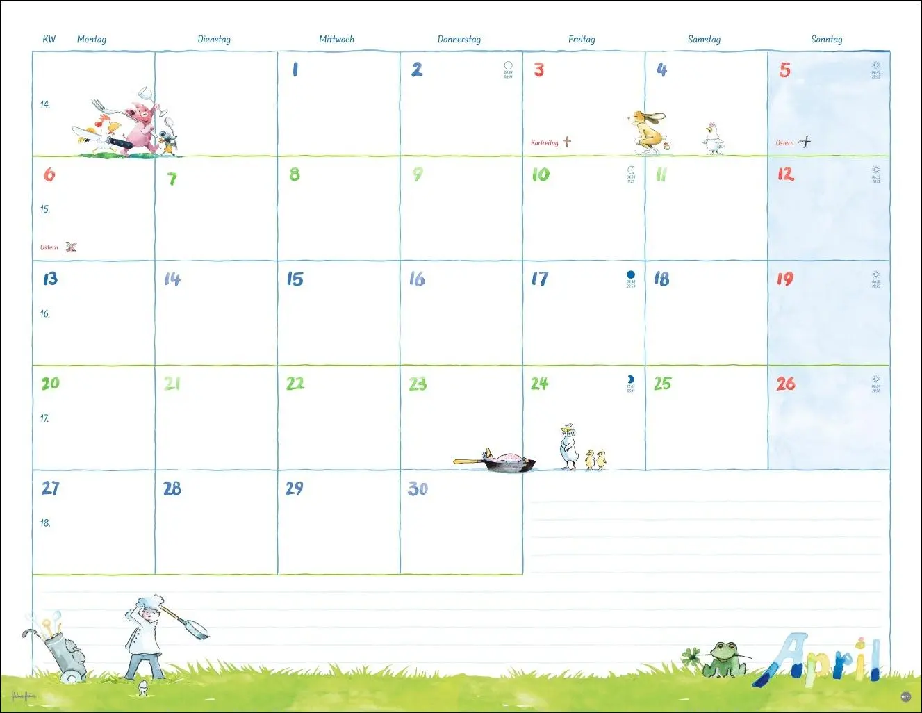 Bild: 9783756410040 | Helme Heine: Monatsplaner 2026 | Helme Heine | Kalender | 15 S. | 2026