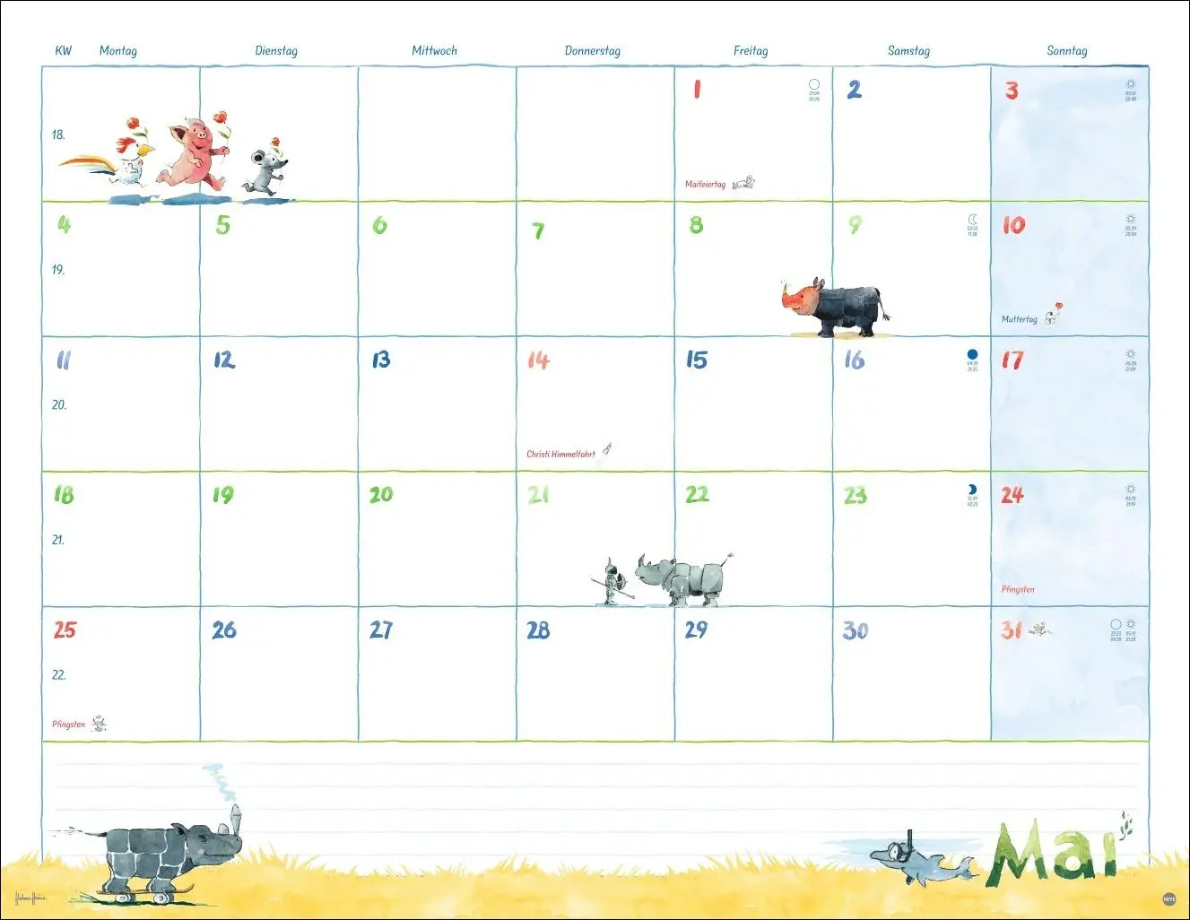 Bild: 9783756410040 | Helme Heine: Monatsplaner 2026 | Helme Heine | Kalender | 15 S. | 2026