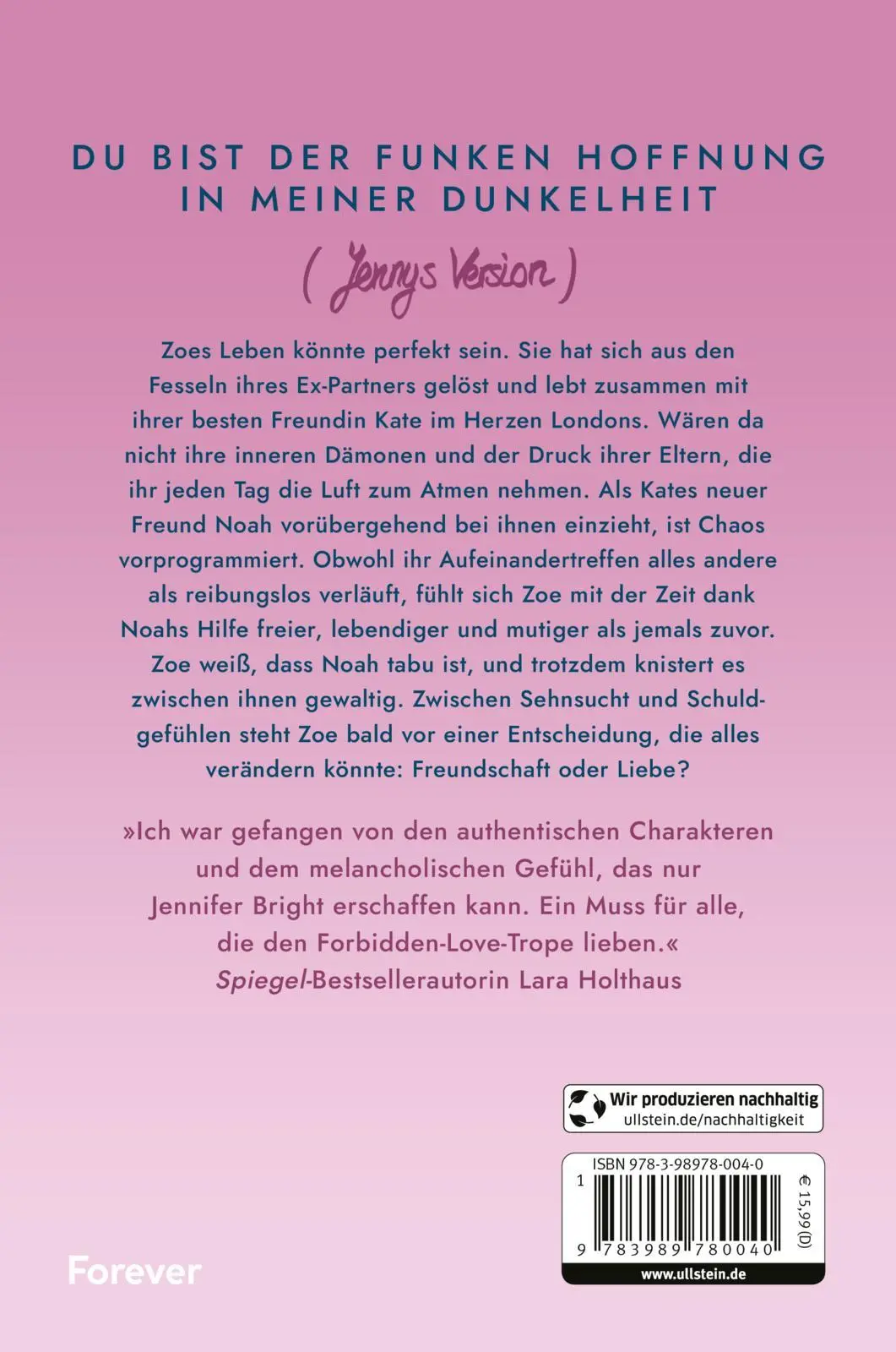 Rückseite: 9783989780040 | The Right Kind of Wrong | Jennifer Bright | Taschenbuch | 416 S.