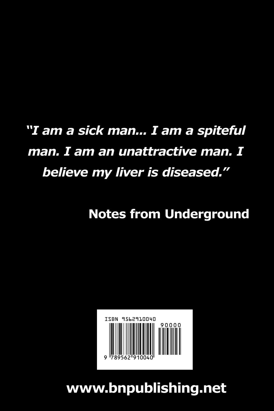 Rückseite: 9789562910040 | Notes from Underground | Fyodor Mikhailovich Dostoevsky (u. a.) | Buch