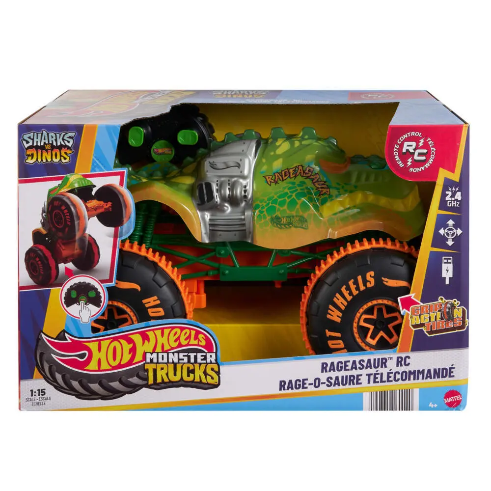 Cover: 194735260140 | Hot Wheels Monster Trucks R/C Rageasaur 1:15 | Offene Verpackung