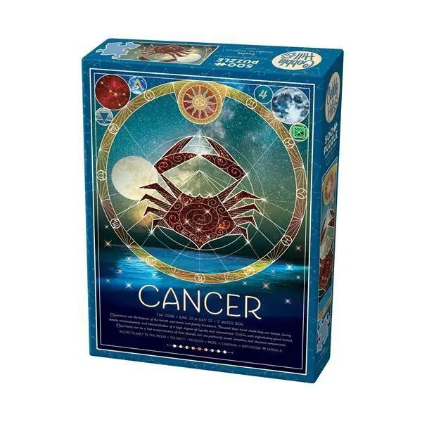 Cover: 625012450140 | Sternzeichen Krebs 500 Teile | Herausgegeben von COBBLE HILL PUZZLES