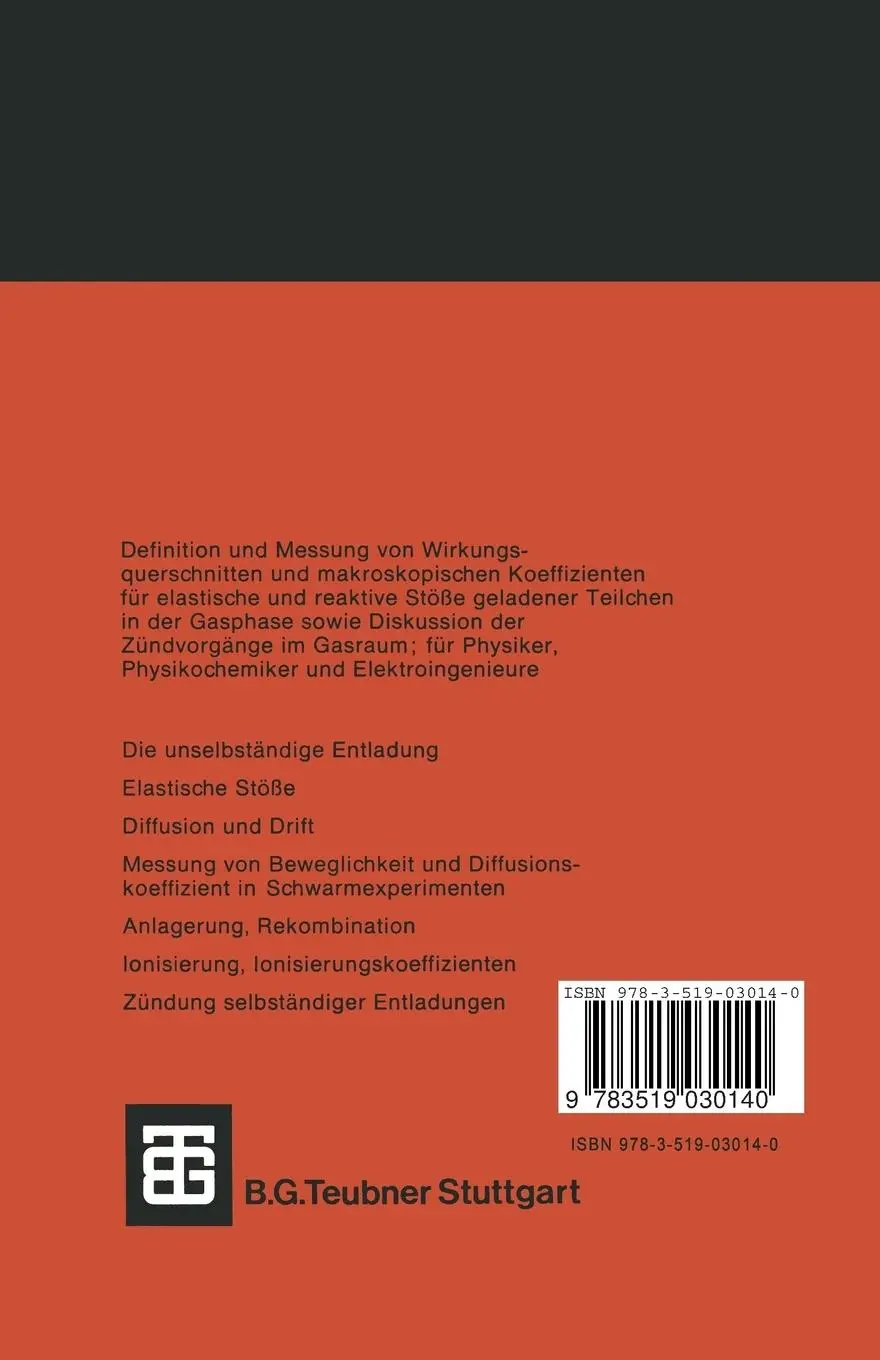 Rückseite: 9783519030140 | Einführung in die Gaselektronik | Klaus Wiesemann | Taschenbuch | ii
