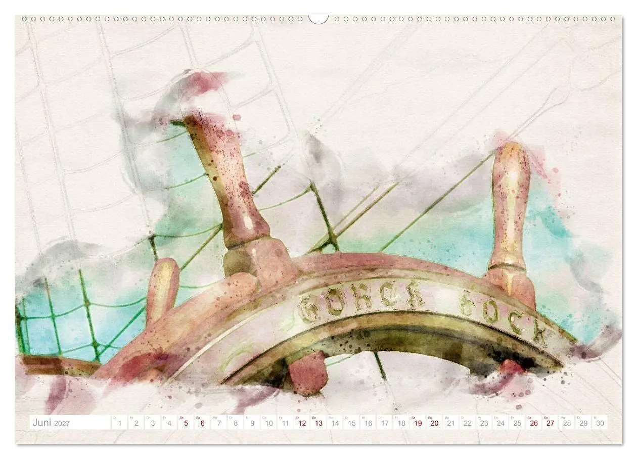 Bild: 9783569530140 | Künstlerische Ansichten der Gorch Fock (Wandkalender 2027 DIN A2...