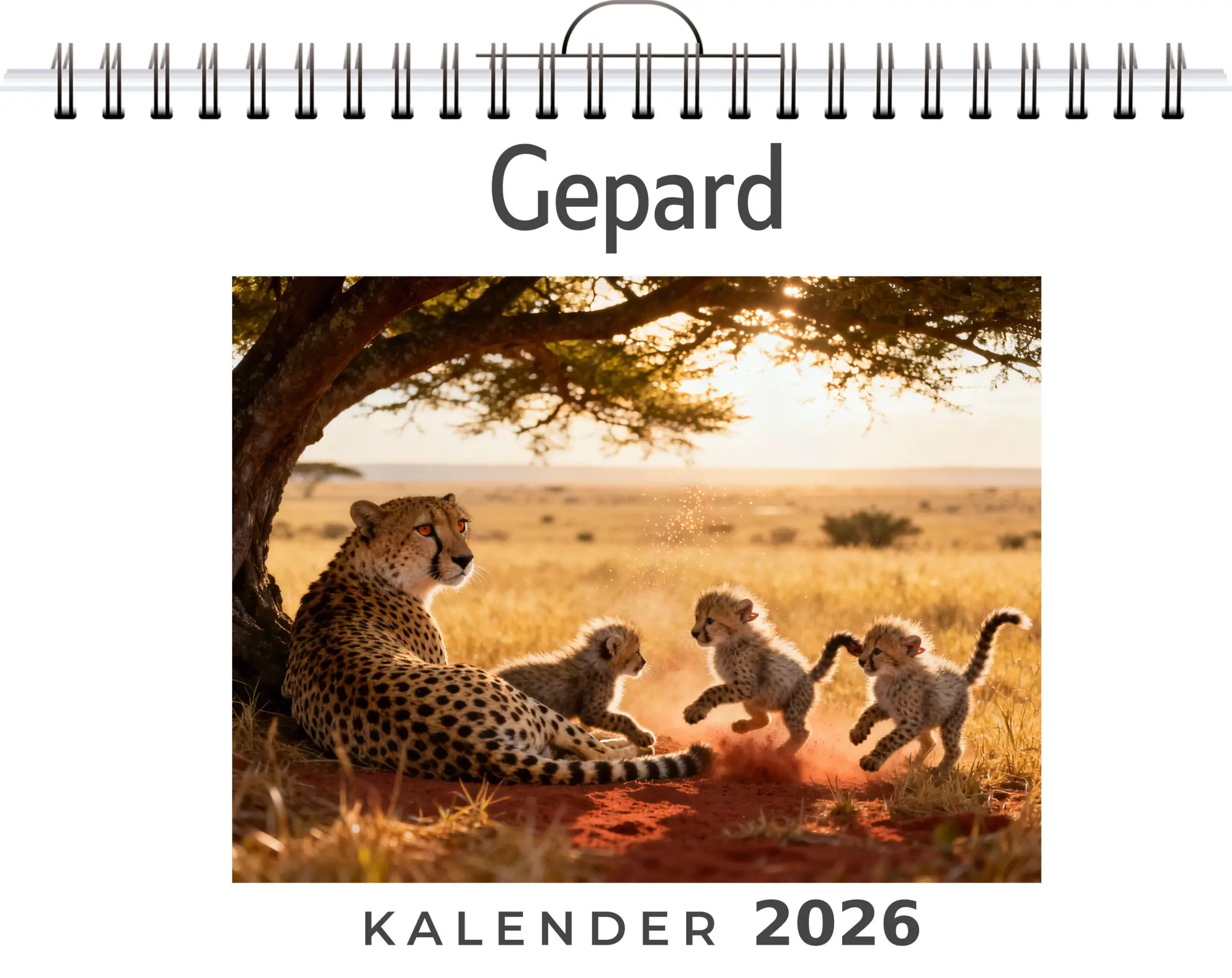 Cover: 9783695330140 | Gepard | Tim Huber | Kalender | Deutsch | 2026 | FlipFlop
