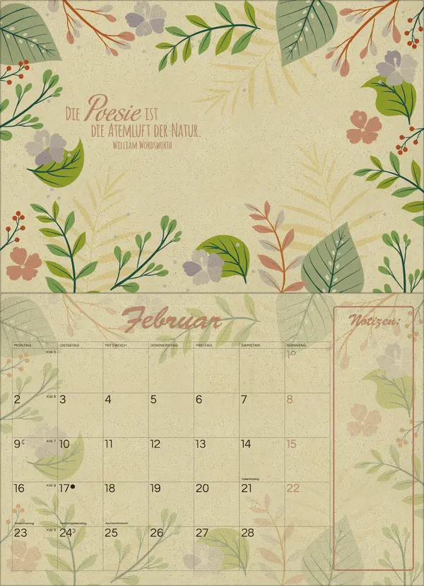 Bild: 9783731890140 | Natural Art Graspapier 2026 | Korsch Verlag | Kalender | 13 S. | 2026