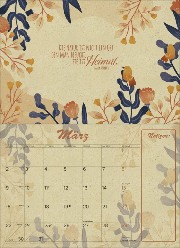 Bild: 9783731890140 | Natural Art Graspapier 2026 | Korsch Verlag | Kalender | 13 S. | 2026