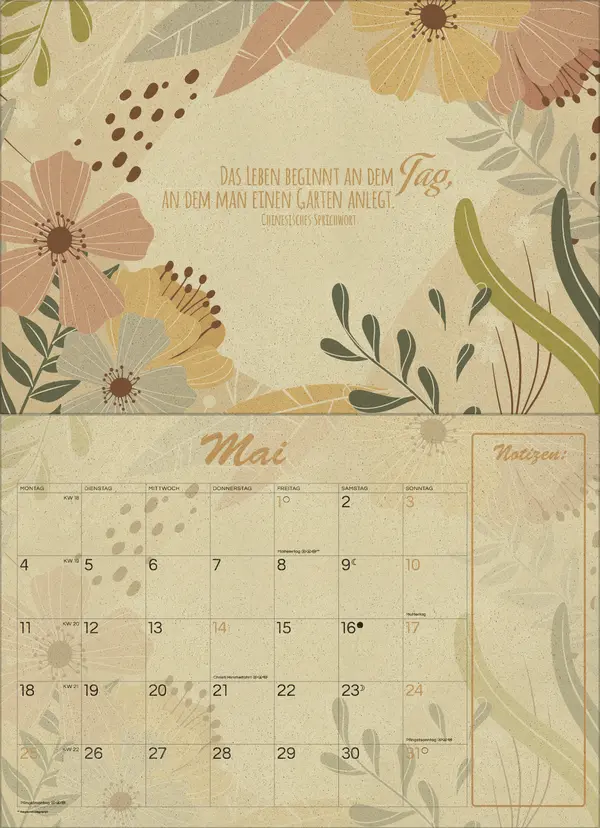 Bild: 9783731890140 | Natural Art Graspapier 2026 | Korsch Verlag | Kalender | 13 S. | 2026