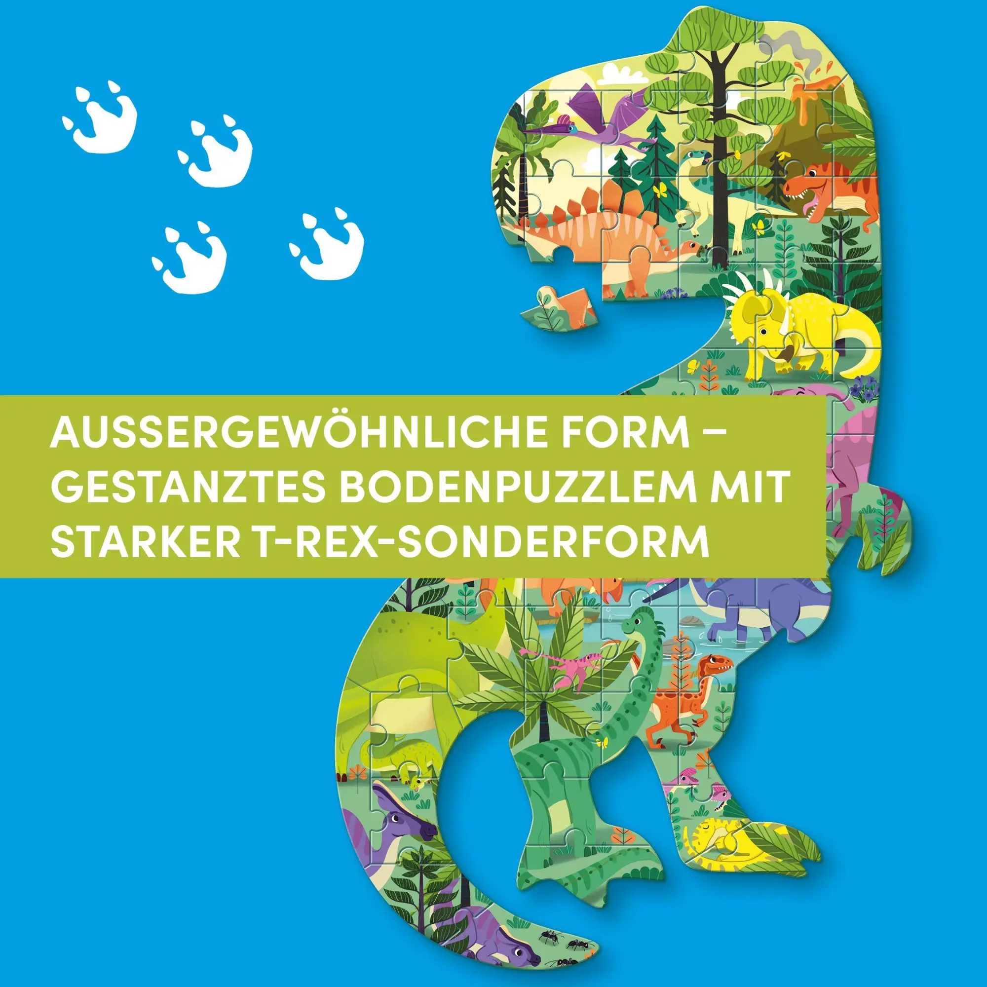 Bild: 4007742170240 | Dinosaurier XXL-Formpuzzle | Bodenpuzzle mit 50 Teilen | Colin | Spiel