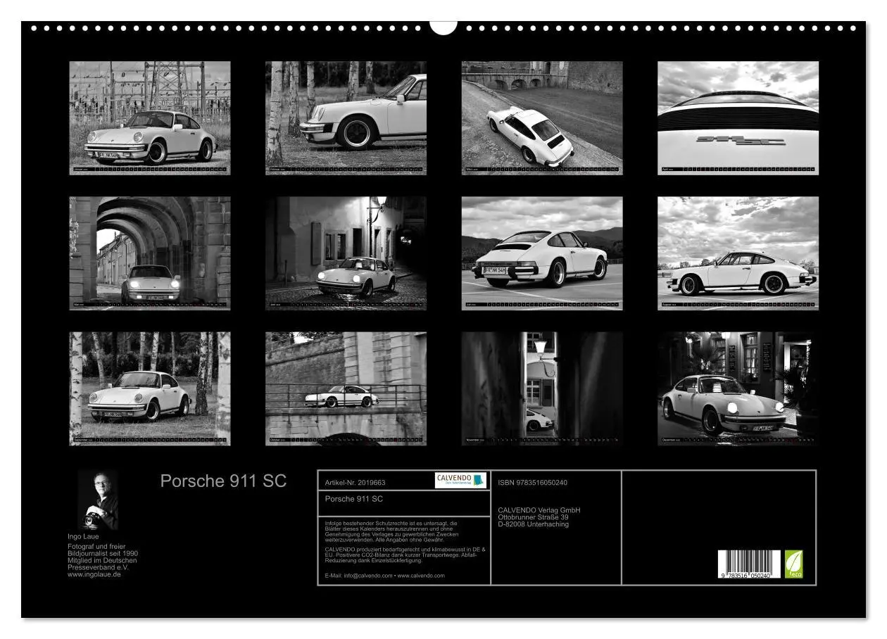 Bild: 9783516050240 | Porsche 911 SC (Wandkalender 2026 DIN A2 quer), CALVENDO...
