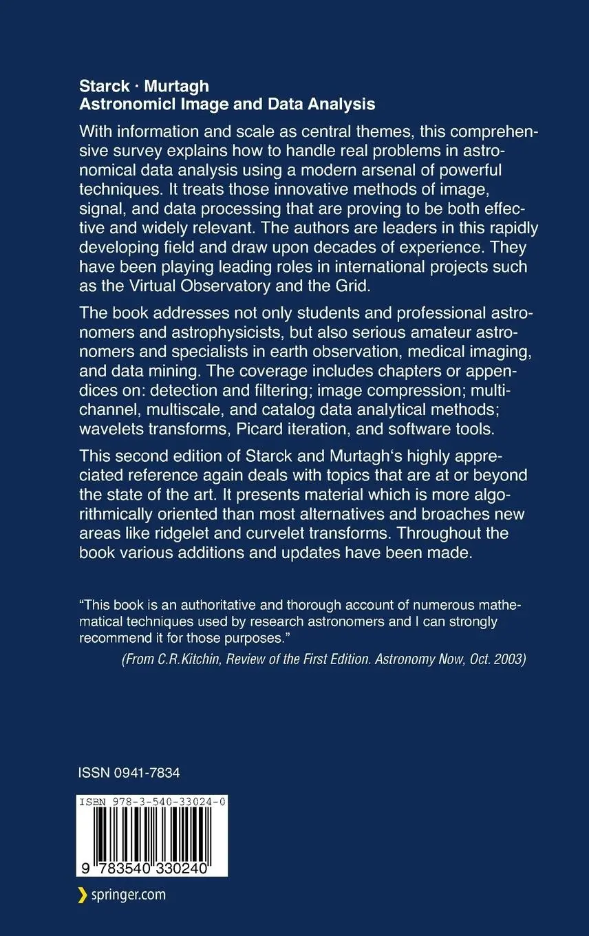 Rückseite: 9783540330240 | Astronomical Image and Data Analysis | F. Murtagh (u. a.) | Buch | xiv