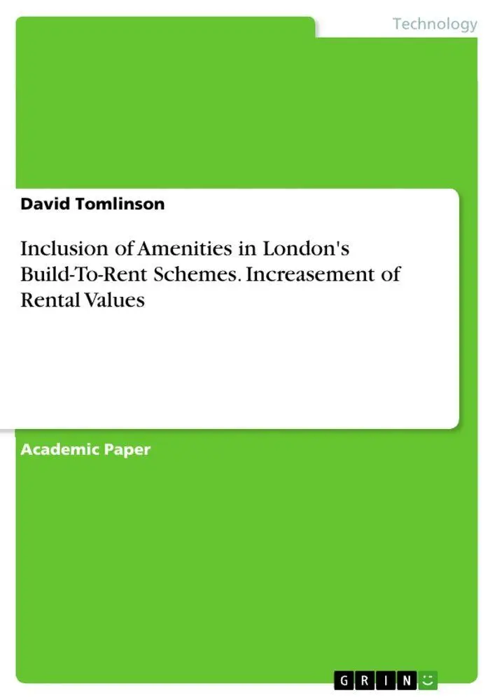 Cover: 9783668690240 | Inclusion of Amenities in London's Build-To-Rent Schemes....