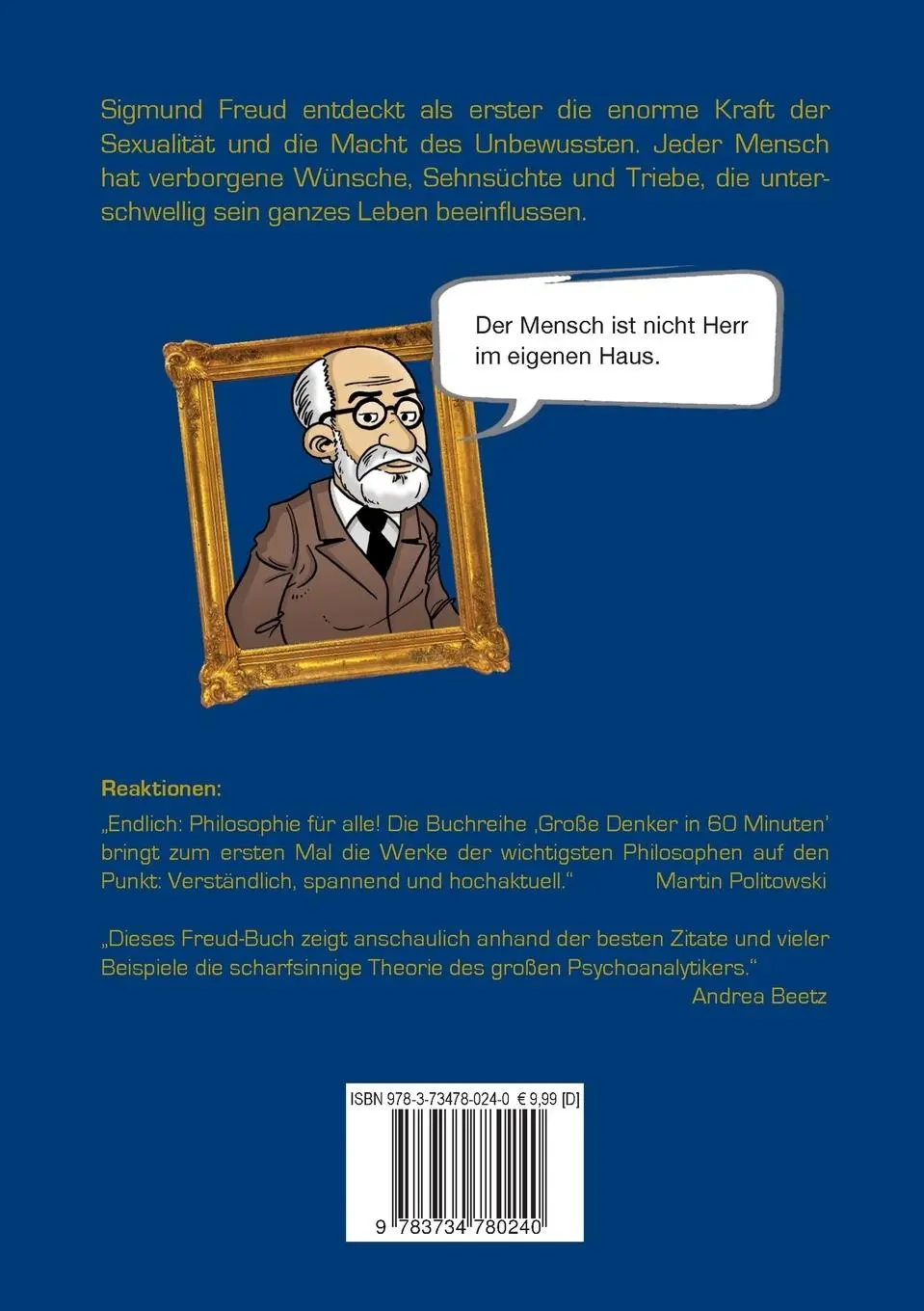 Rückseite: 9783734780240 | Freud in 60 Minuten | Walther Ziegler | Taschenbuch | 96 S. | Deutsch