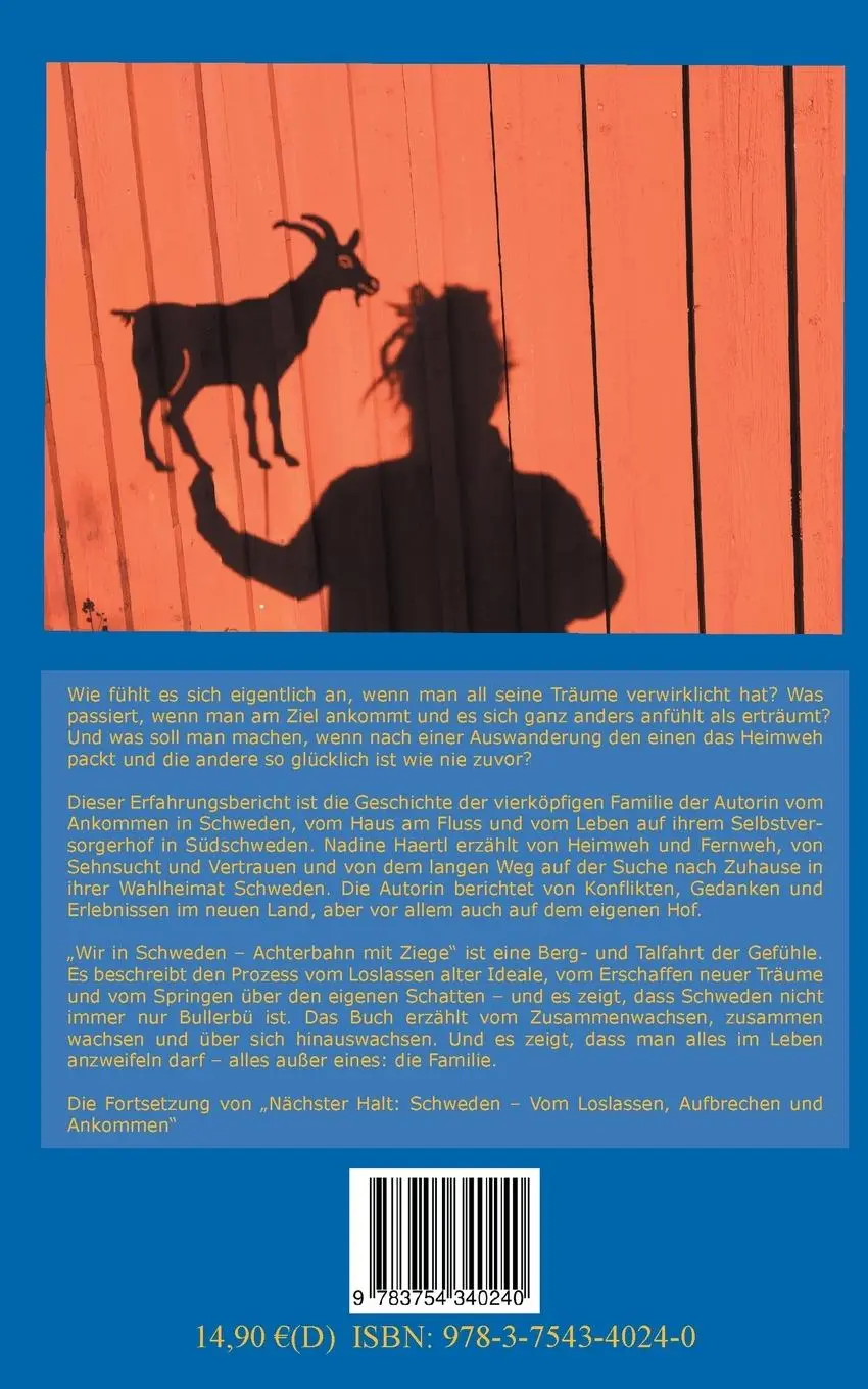 Rückseite: 9783754340240 | Wir in Schweden | Achterbahn mit Ziege | Nadine Haertl | Taschenbuch
