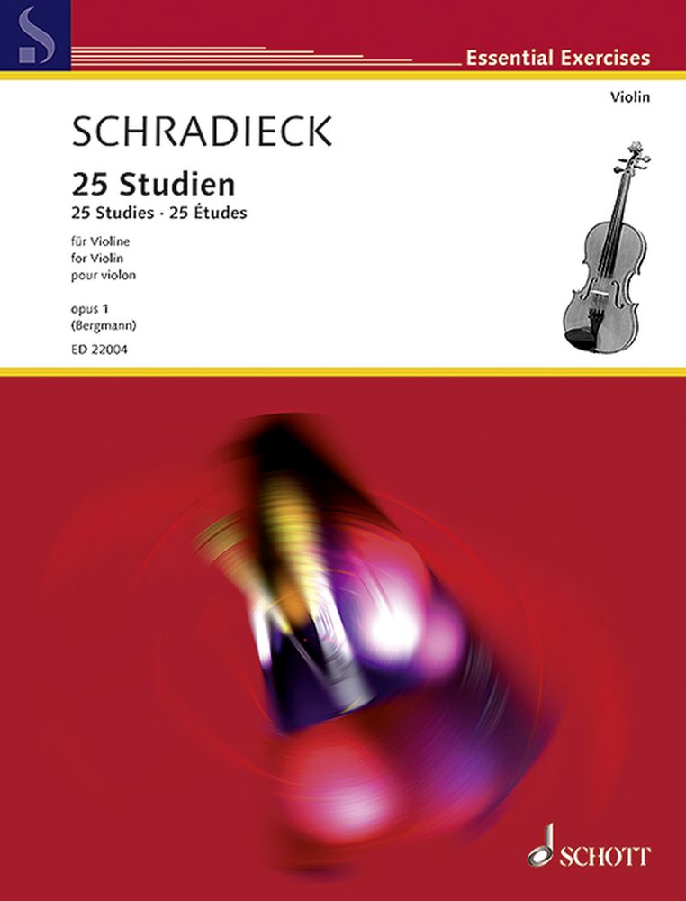 Cover: 9790001200240 | 25 Studien Op. 1 | Henry Schradieck | Buch | 2018 | Schott Music