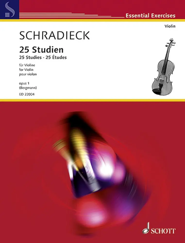 Cover: 9790001200240 | 25 Studien Op. 1 | Henry Schradieck | Buch | 2018 | Schott Music