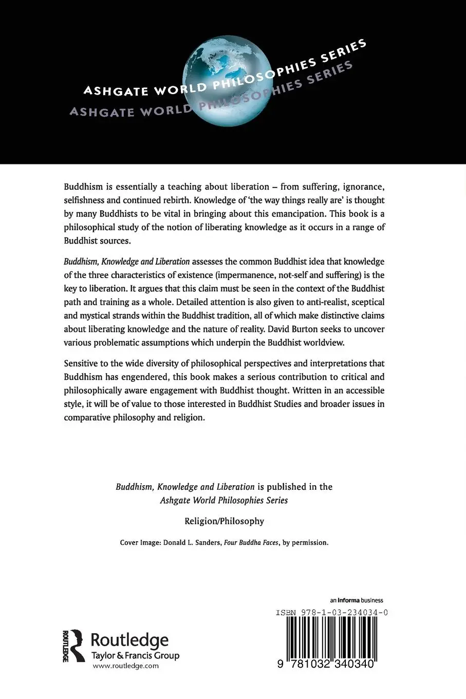 Rückseite: 9781032340340 | Buddhism, Knowledge and Liberation | A Philosophical Study | Burton