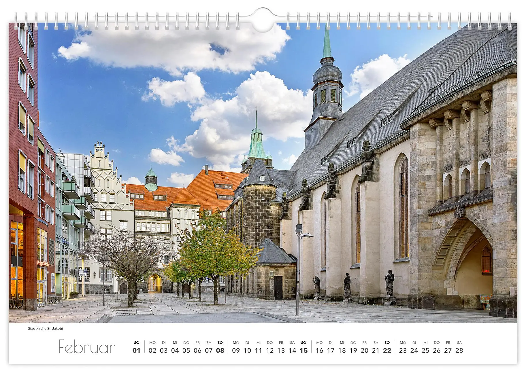 Bild: 9783910680340 | Kalender Chemnitz 2026 | 45 x 30 cm weißes Kalendarium | Schubert