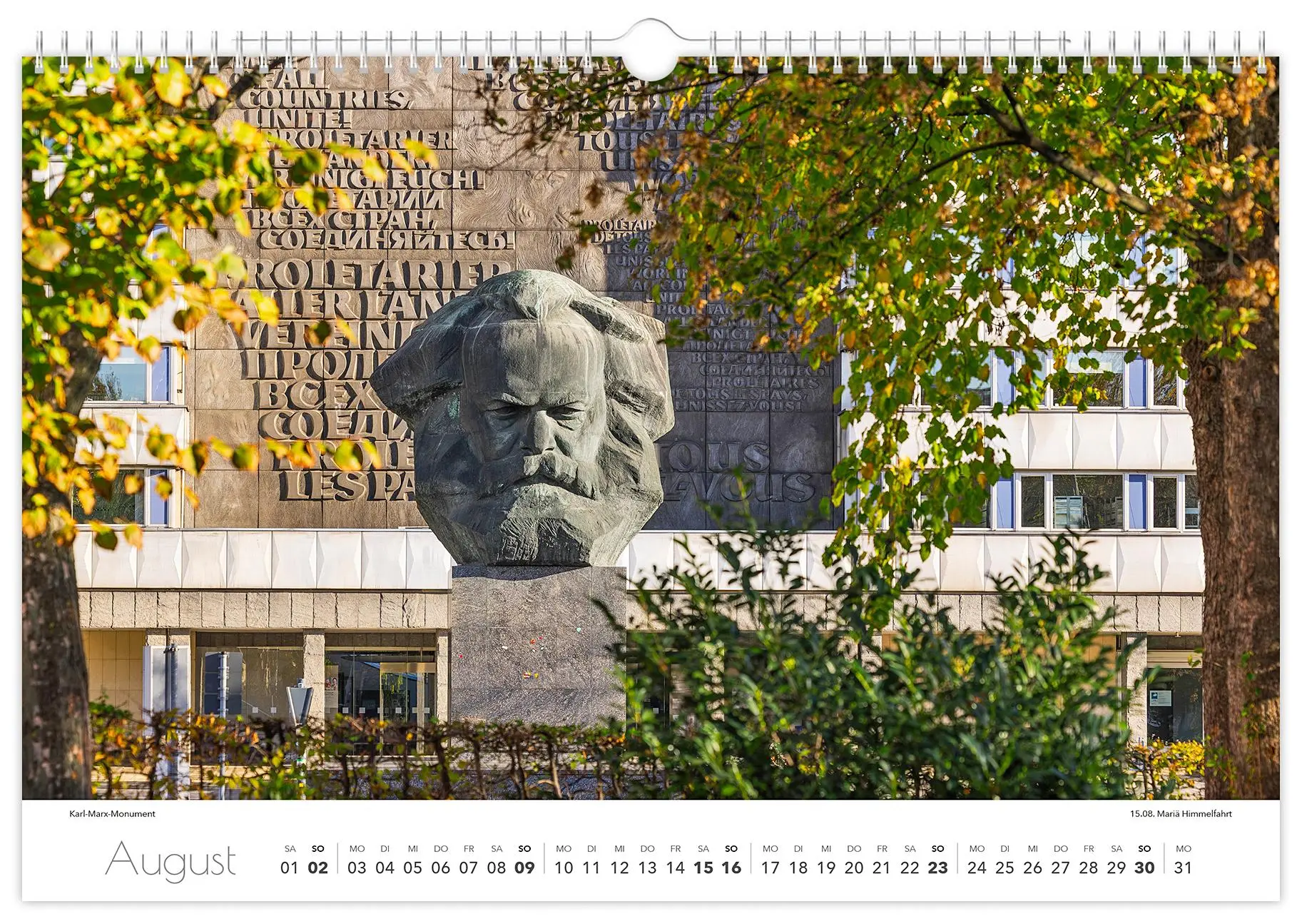 Bild: 9783910680340 | Kalender Chemnitz 2026 | 45 x 30 cm weißes Kalendarium | Schubert