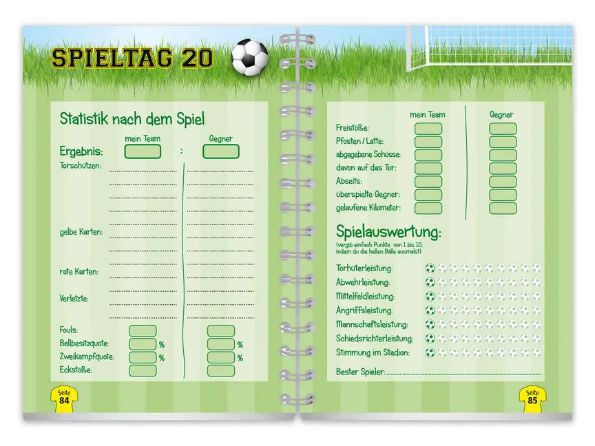 Bild: 9783961310340 | Fußballtagebuch | Mein Tagebuch meines Lieblingsvereins | Taschenbuch