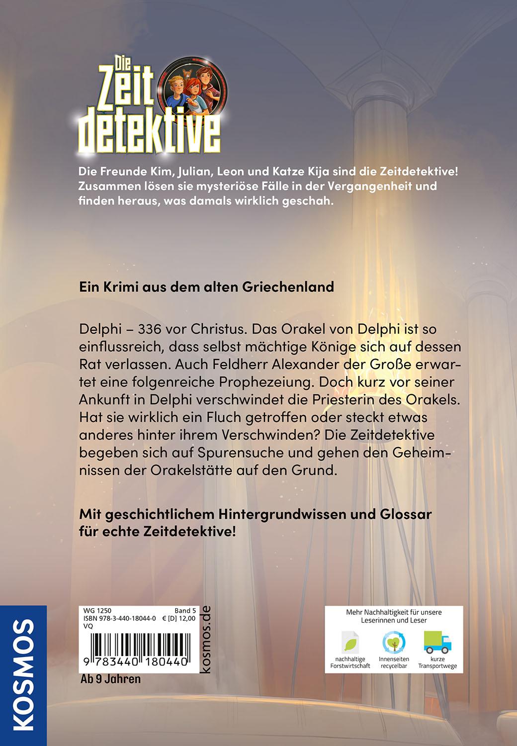 Bild: 9783440180440 | Die Zeitdetektive, 5, Der Fluch des Orakels | Fabian Lenk | Buch