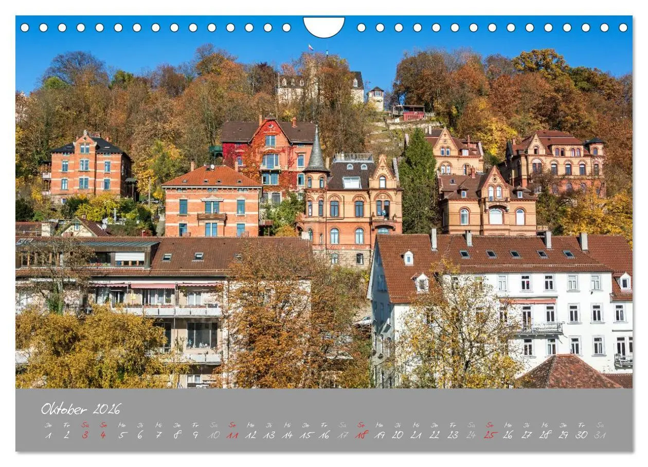 Bild: 9783516030440 | Zwölf Monate in Tübingen (Wandkalender 2026 DIN A4 quer), CALVENDO...