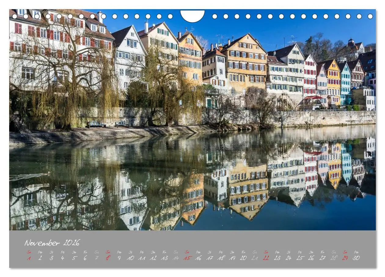 Bild: 9783516030440 | Zwölf Monate in Tübingen (Wandkalender 2026 DIN A4 quer), CALVENDO...