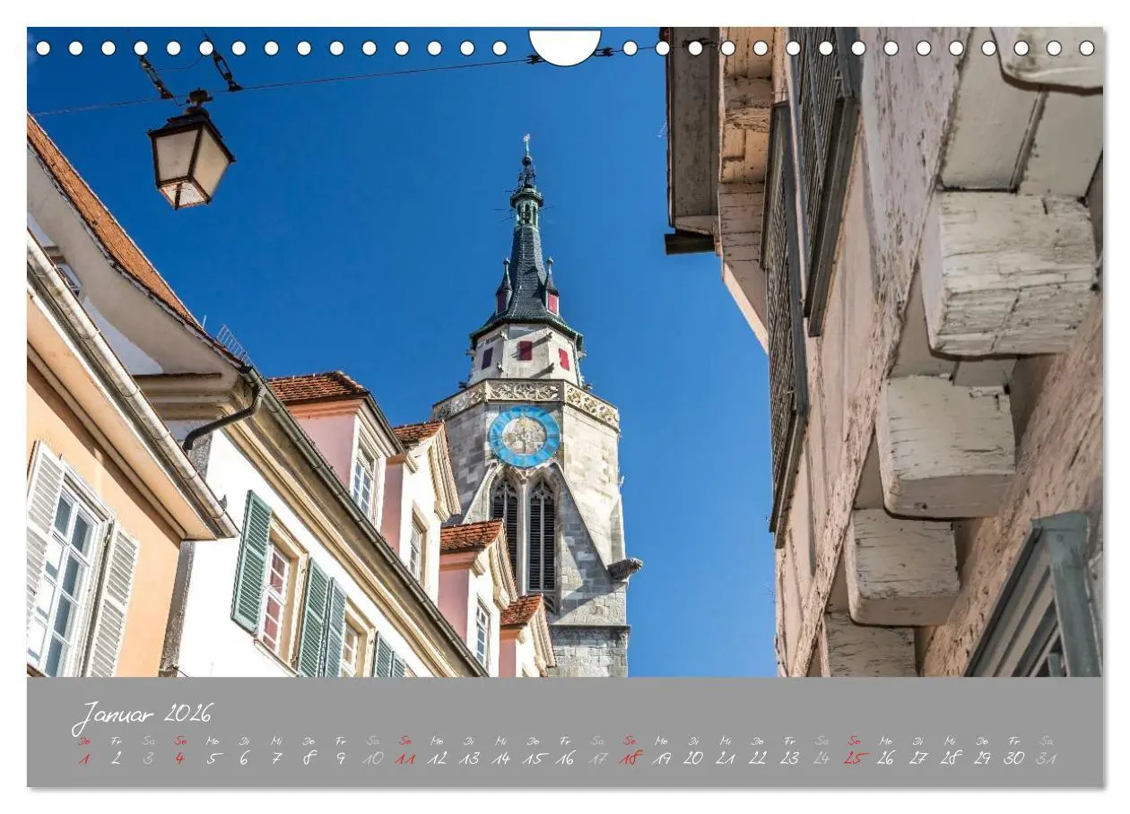 Bild: 9783516030440 | Zwölf Monate in Tübingen (Wandkalender 2026 DIN A4 quer), CALVENDO...