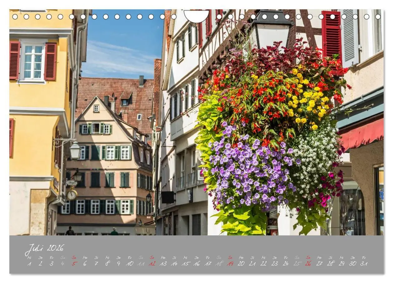 Bild: 9783516030440 | Zwölf Monate in Tübingen (Wandkalender 2026 DIN A4 quer), CALVENDO...