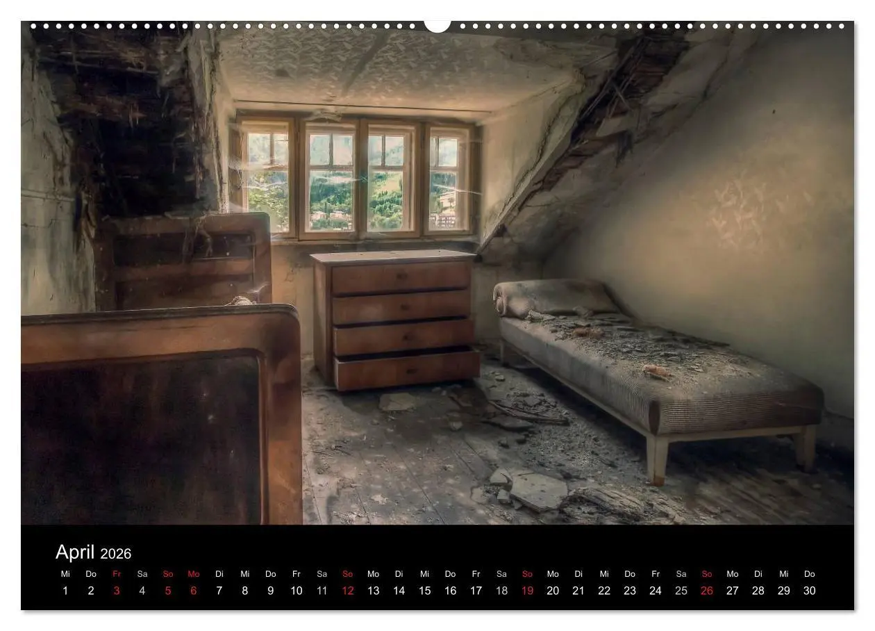 Bild: 9783516100440 | Lost Places - Verlassene Orte (Wandkalender 2026 DIN A2 quer),...