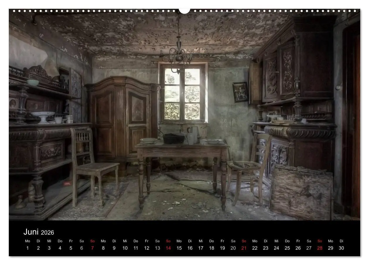 Bild: 9783516100440 | Lost Places - Verlassene Orte (Wandkalender 2026 DIN A2 quer),...