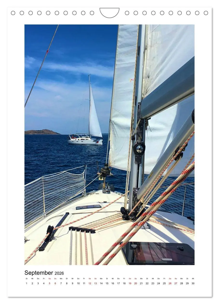 Bild: 9783516340440 | Segeln - auf Kurs (Wandkalender 2026 DIN A4 hoch), CALVENDO...